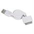 Oncore Power Systems 3FT WHITE USB RETRACTABLE IPOD CABLE